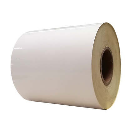 Cast Coated Sticker Paper Roll HM0133 with white glassine liner