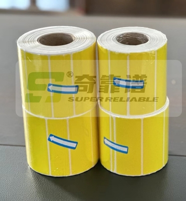 Yellow Color Adhesive Thermal Label Sticker Weighing paper Weighing Sticker