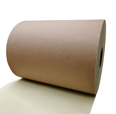 HM0633 Dark Brown Kraft Paper Adhesive Paper Adhesive Label Stock in sheet with PE coated kraft paper