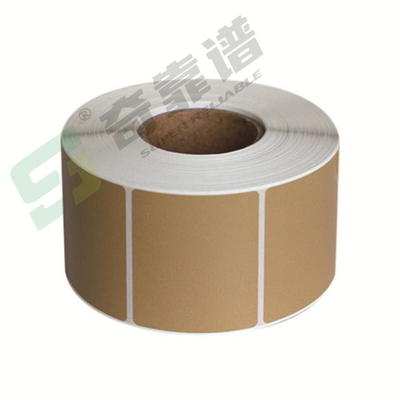 light brown Kraft Paper Facepaper Adhesiev Label Sticker Blank Label in Roll