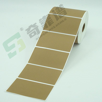 light brown Kraft Paper Facepaper Adhesiev Label Sticker Blank Label in Roll