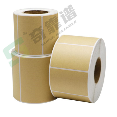 light brown Kraft Paper Facepaper Adhesiev Label Sticker Blank Label in Roll