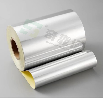 Bright Silver Mentalized PP Film Adhesive Labelstock Label Material in Roll WG4633