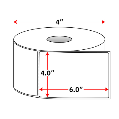 100mm*150mm adhesive waybill adhesive thermal label blank label in roll with glassine liner