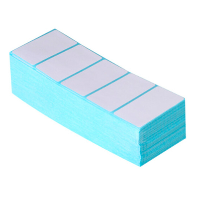 Customized Adhesive Barcode Sticker Label DT Sticker Eco Thermal Sticker with Blue Glassine Liner