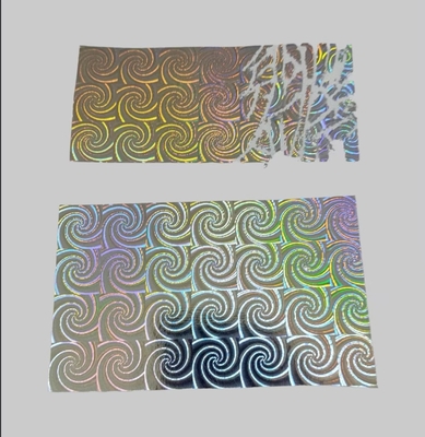 Holographic Film Destructive Label Material Fragile Sticker Paper