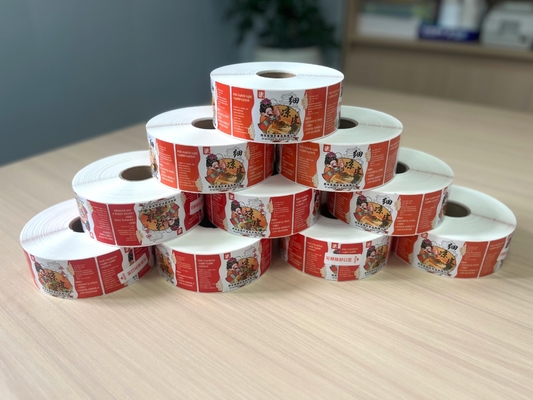 Customized Printed Adhesive Label Sticker with customized printing
