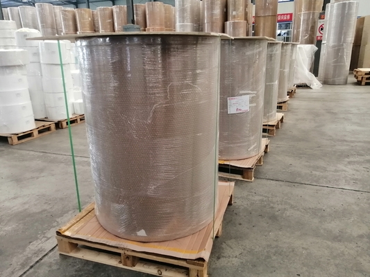 semi glossy paper adhesive thermal transfer adhesive paper thermal transfer paper adhesive labelstock jumbo roll HM1133