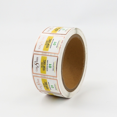 ISO Certificate Customized Cosmetics label Printed Toiletries label adhesive label