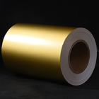 WG6333 Matte gold aluminum foil paper water glue with white glassine liner