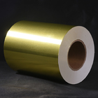 WG6433 Bright Golden Aluminum Foil water glue with white glassine liner