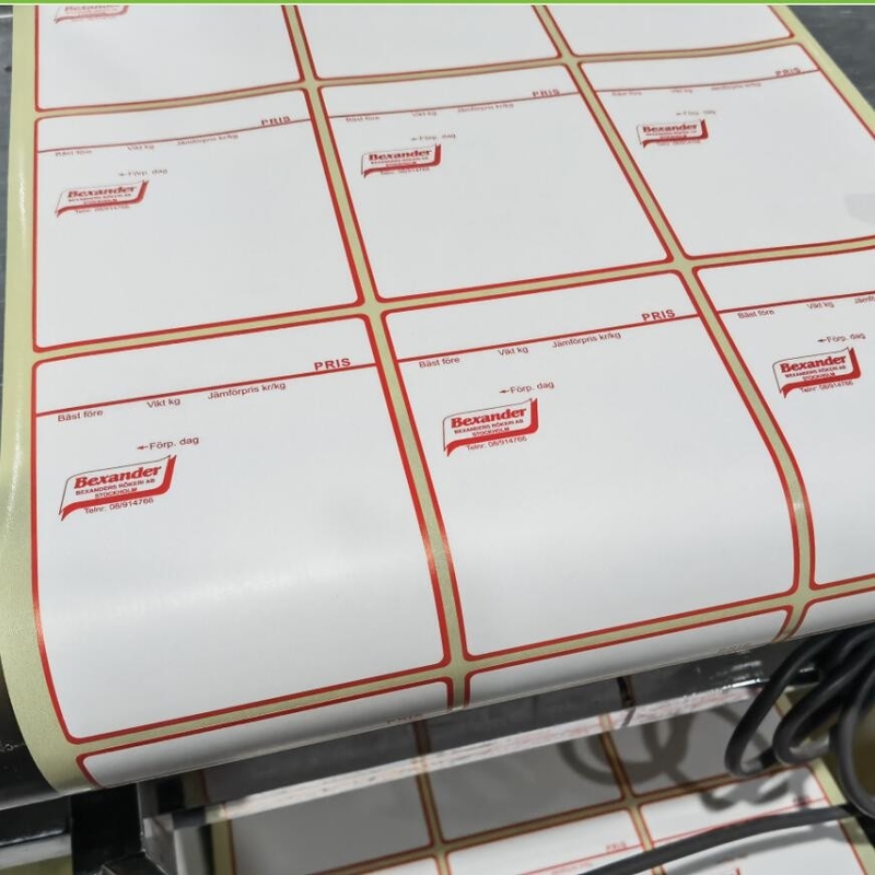 Customized Preprinted Adhesive Thermal Paper Label printed adhesive label
