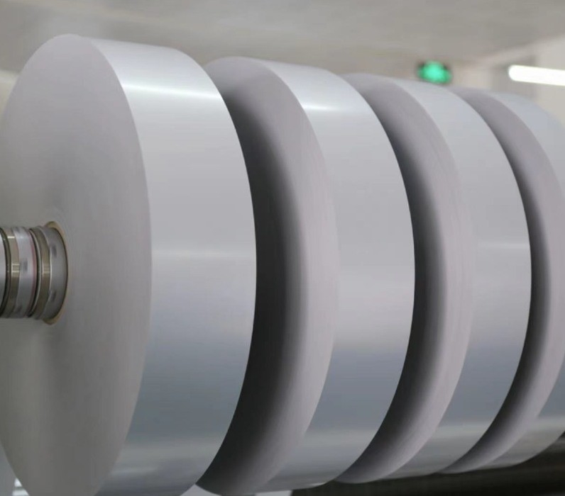 50um Matte Silver PET TC Water Based Acrylic Glue White Glassine Liner Adhesive Label Material Film