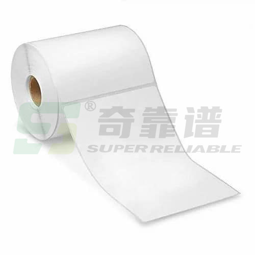 100mm*150mm adhesive waybill adhesive thermal label blank label in roll with glassine liner