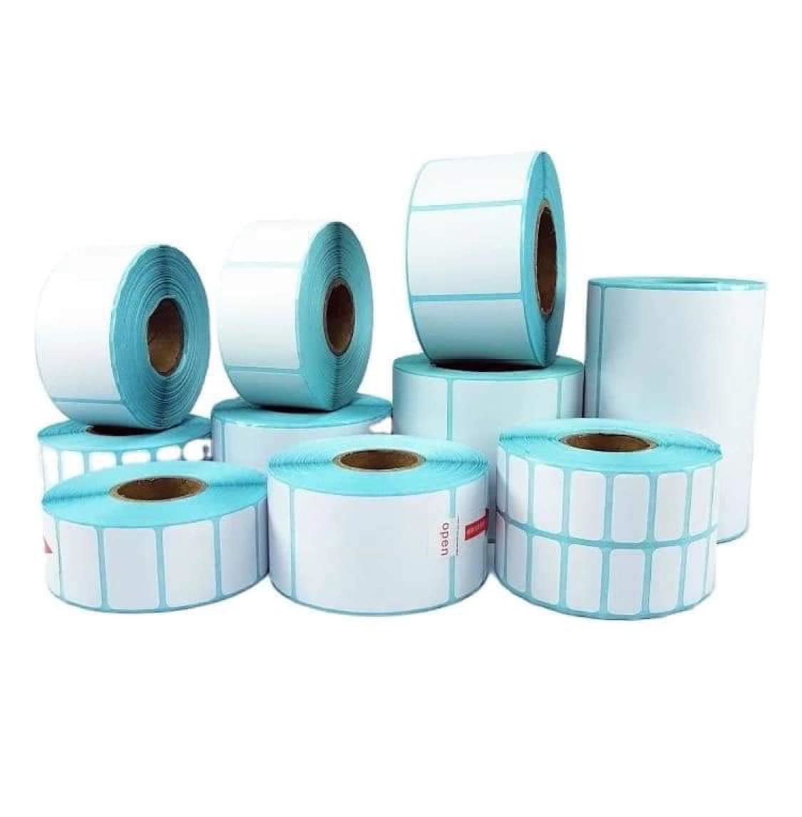 Blue Color Glassine Liner Customized Adhesive Thermal Sticker Scale ...