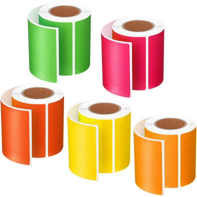 Printed Direct Thermal Color Label Sticker Color Label Top Thermal ...