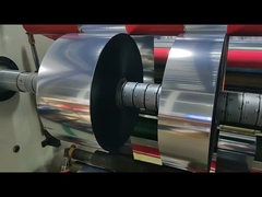 WG4615 Mentalized Bright Silver PP Film Adhesive Label Material with clear PET Liner