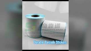 Introduce Adhesive Barcode Sticker Direct Thermal Paper with blue glassine liner For You